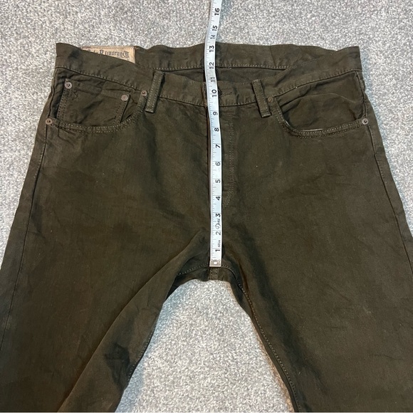 Polo Ralph Lauren Jeans Mens 34x32 Dark Green Varick Slim 625 Button Fly Denim - Picture 5 of 12